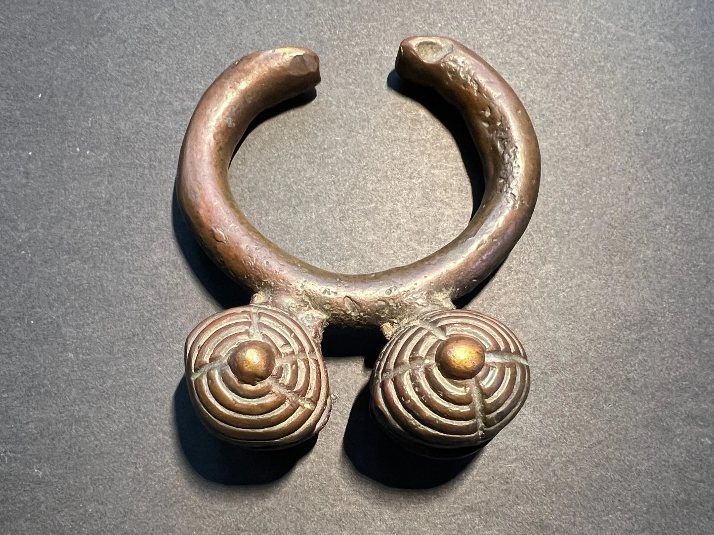 Anklet with Two bells, Dan Culture (Guéré-wobé, Ivory Coast)