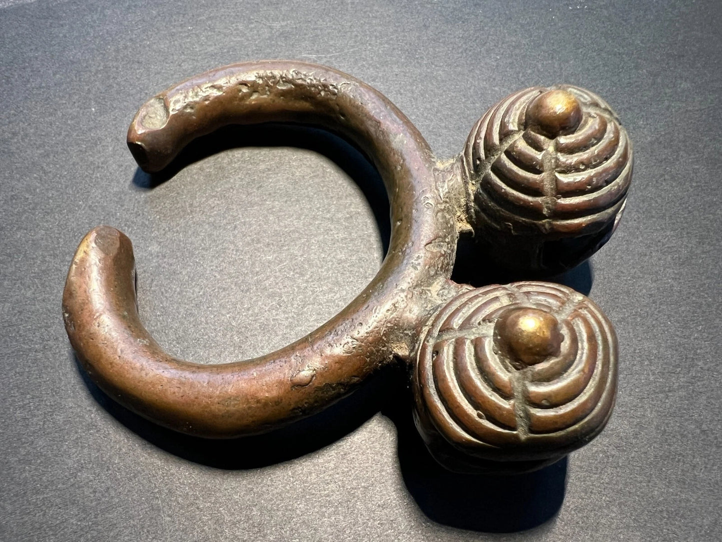 Anklet with Two bells, Dan Culture (Guéré-wobé, Ivory Coast)