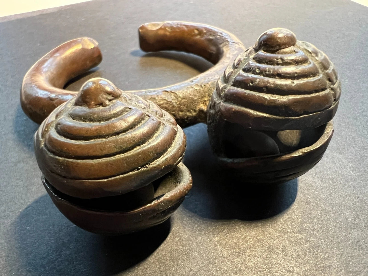 Anklet with Two bells, Dan Culture (Guéré-wobé, Ivory Coast)