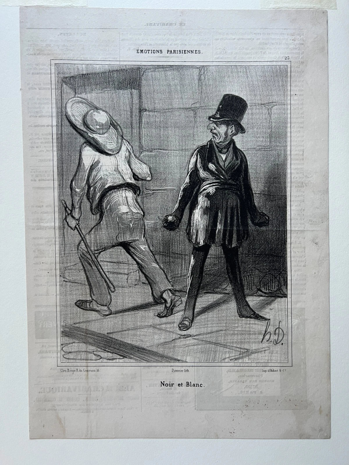 Honore Daumier "Les Gens De Justice" - 18 Mounted & Preserved Lithographs