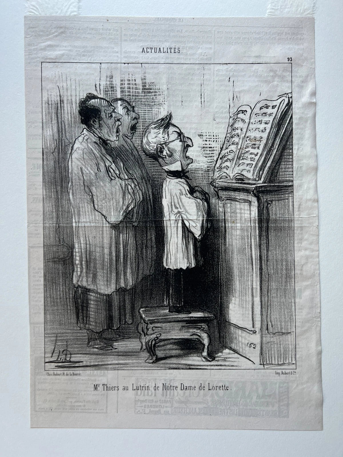Honore Daumier "Les Gens De Justice" - 18 Mounted & Preserved Lithographs