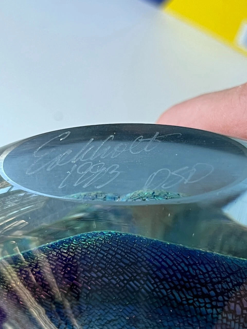 Robert Eickholt "Sea Anemone" - 1993 Glass Paperweight