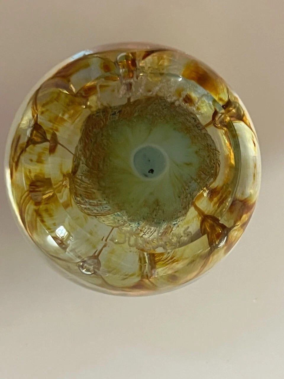 Rusty Lutrell - Signed Art Glass Paperweight