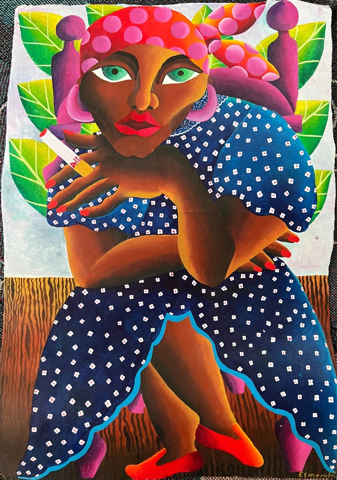 Esmerelda Rivera Ruiz "Brown Woman Smoking"